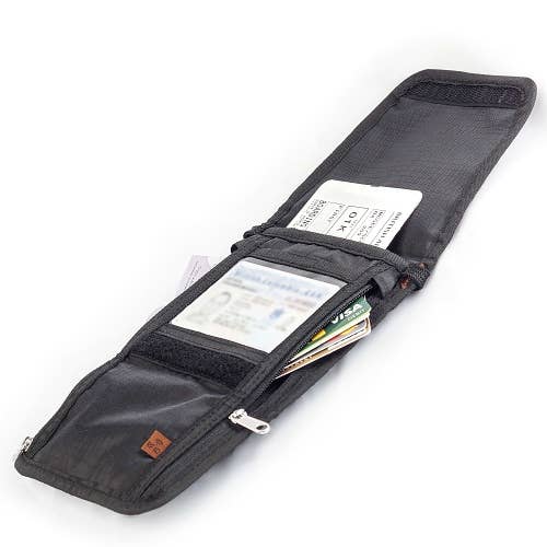 Anti-theft Neck Wallet with RFID Protection