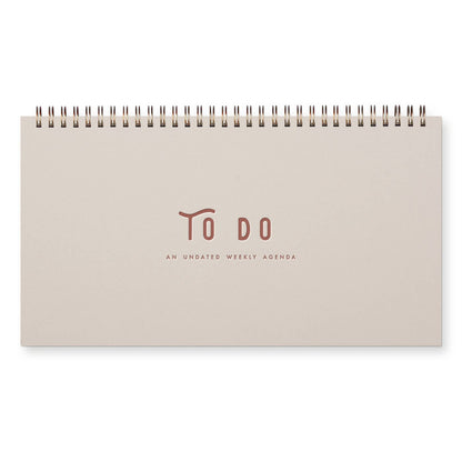 To Do Simple Undated Weekly Planner