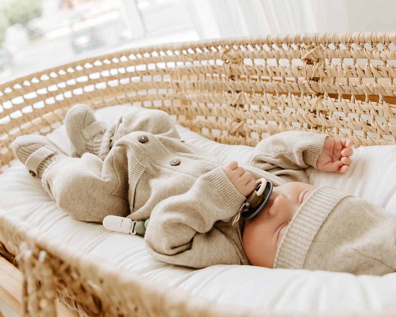 Milan Earthy Baby Booties Shoes Sweater Knit -Organic Cotton