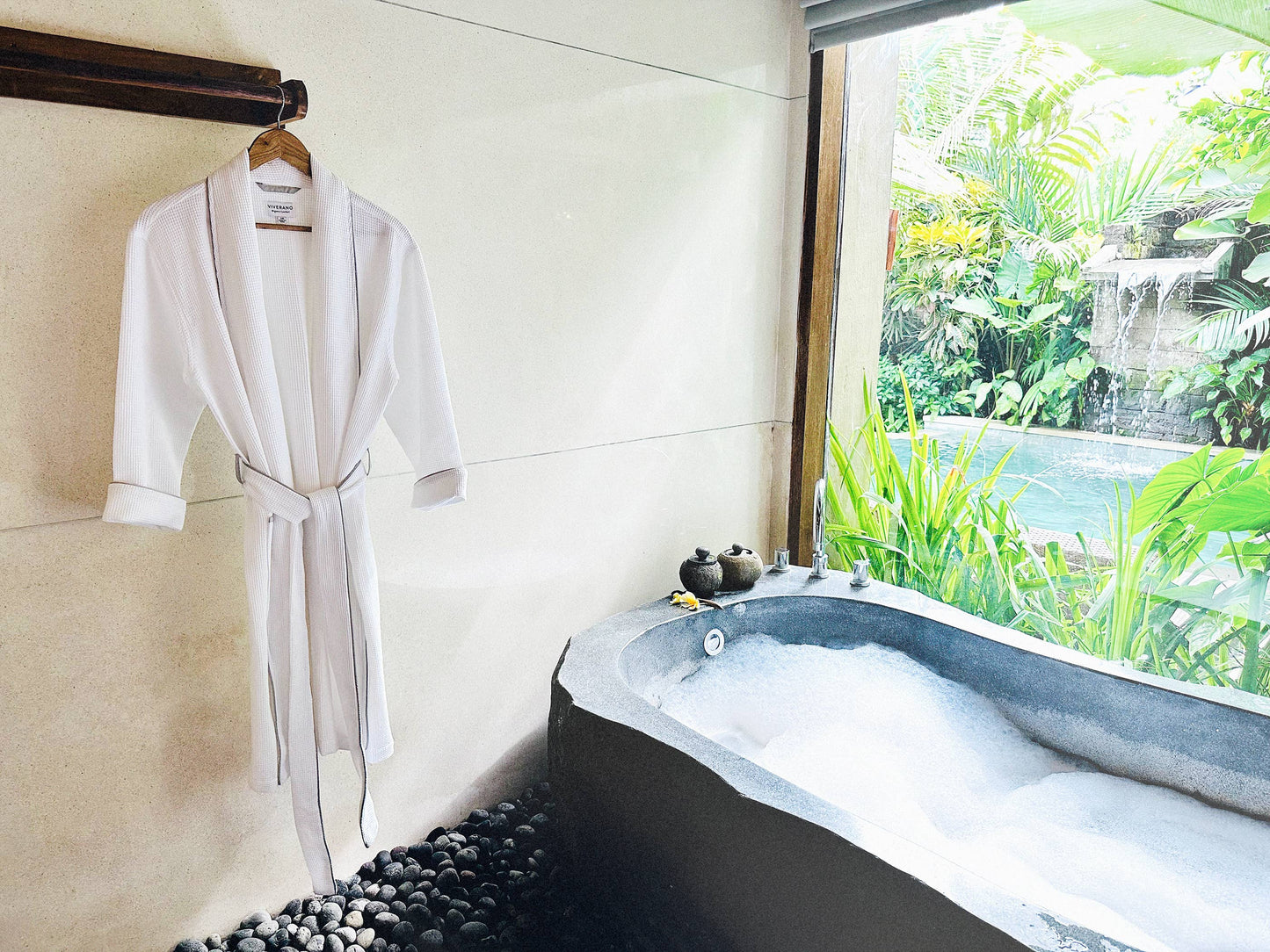 Women's Organic Waffle Weave Bath & Spa Robe (3 Colors)