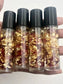 Pink Rose Petals with Gold Flakes Lip Oil: Huckleberry Heaven