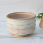 handmade Beige Ceramic Matcha Bowl