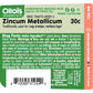 Olloïs Zincum Metallicum 30c Organic Lactose-Free,80 Pellets