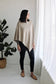Women's Eco-Chic Poncho Sweater Knit Pullover (Organic)