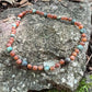 Adults | Green Jade + Raw Cognac Amber Anklet- 9.5”