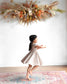 Girl Spring Twirl Dress- Toffee Stripe
