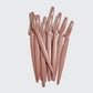 Recycled Plastic Dermaplaners 12pc Set - Terracotta