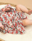 Amour Rose Floral Ruffle Baby Dress & Bloomer (Linen Blend)