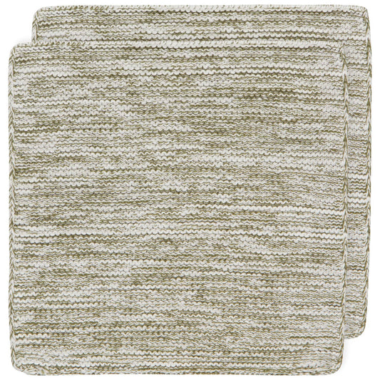 Olive Branch Knit Dishcloths Set of 2