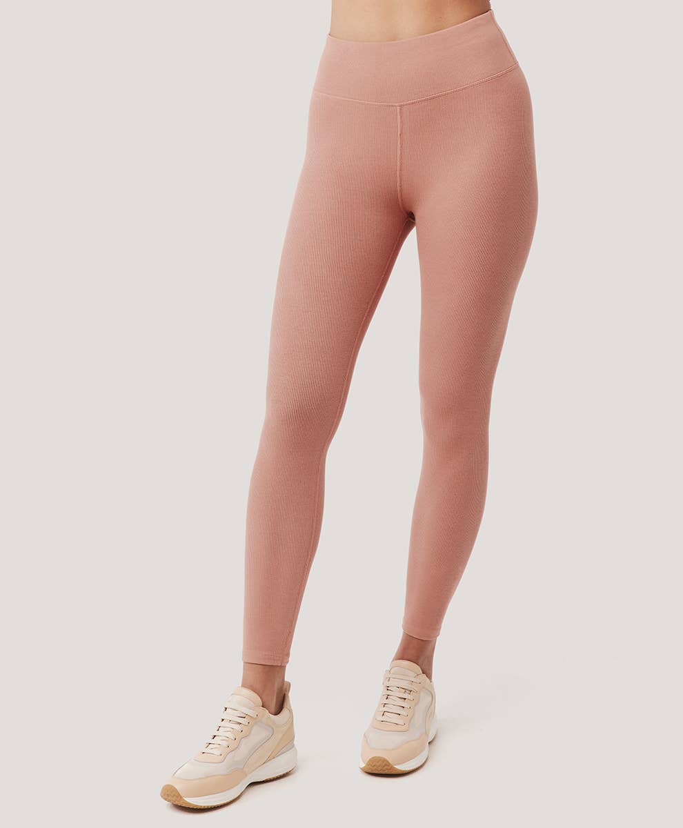 3 Colors- Women's Ribbed High Waist Legging