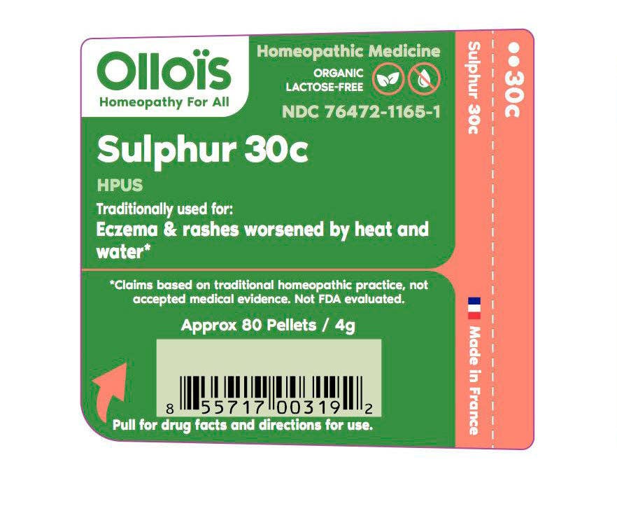 Olloïs Sulphur 30C Vegan Organic, 80 Homeopathic Pellets