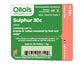 Olloïs Sulphur 30C Vegan Organic, 80 Homeopathic Pellets