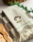 Mushroom Hand-Stitched Towel Set