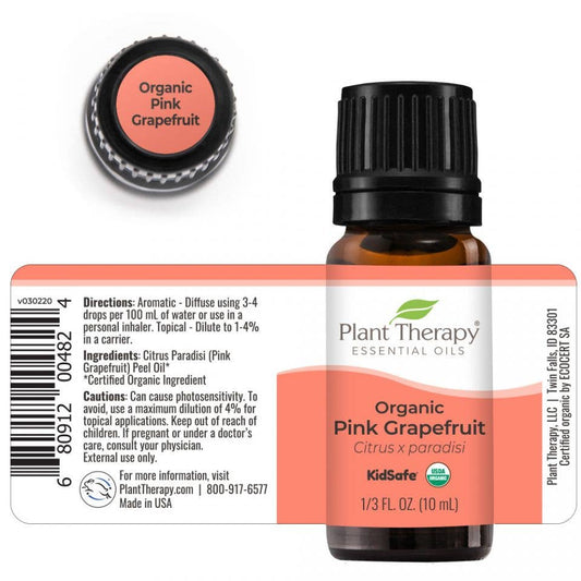 Organic Pink Grapefruit Essential Oil 10 mL