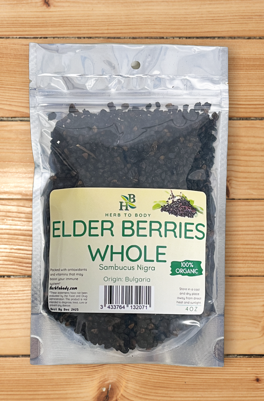 Organic Elderberry Whole 4oz