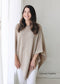 Women's Eco-Chic Poncho Sweater Knit Pullover (Organic)