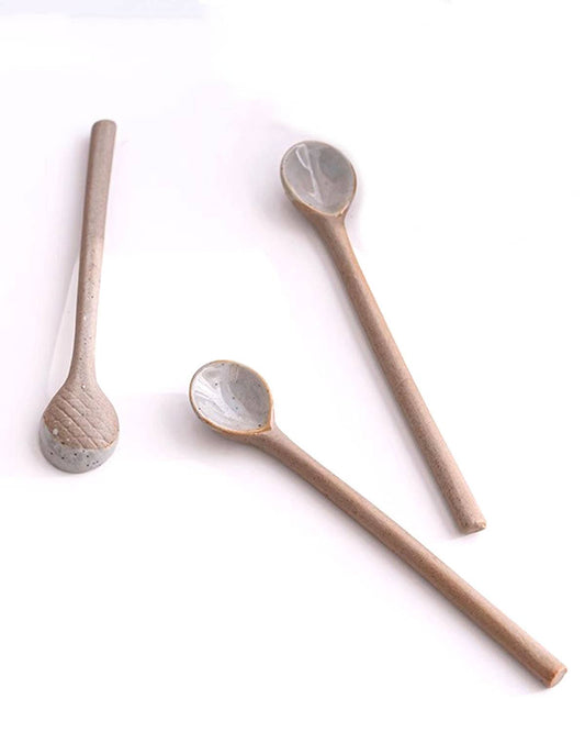 Ceramic Long and Short Spoons