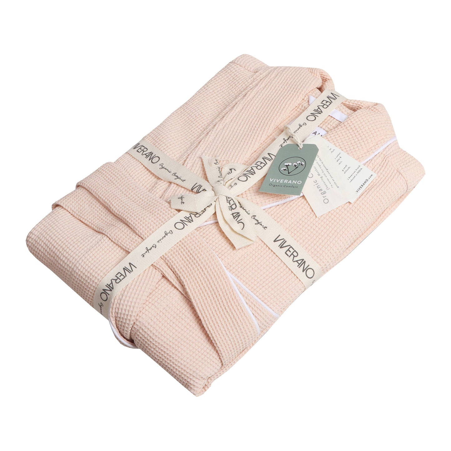 Women's Organic Waffle Weave Bath & Spa Robe (3 Colors)