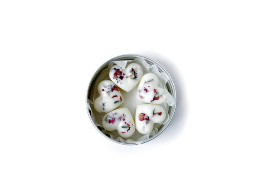 Mini Heart Lotion Bars - Set of 5