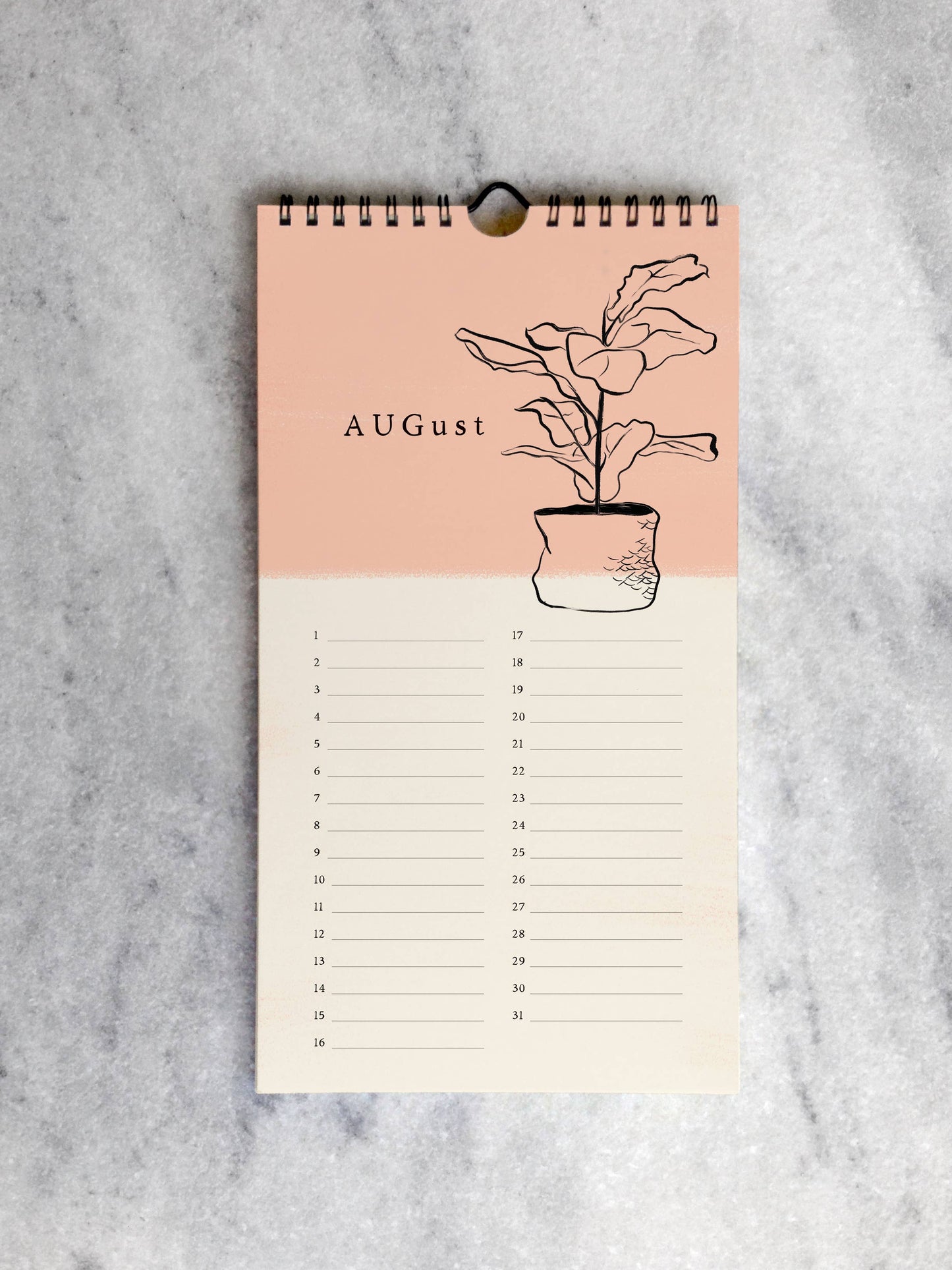 House Plants Celebration Calendar | Perpetual Calendar