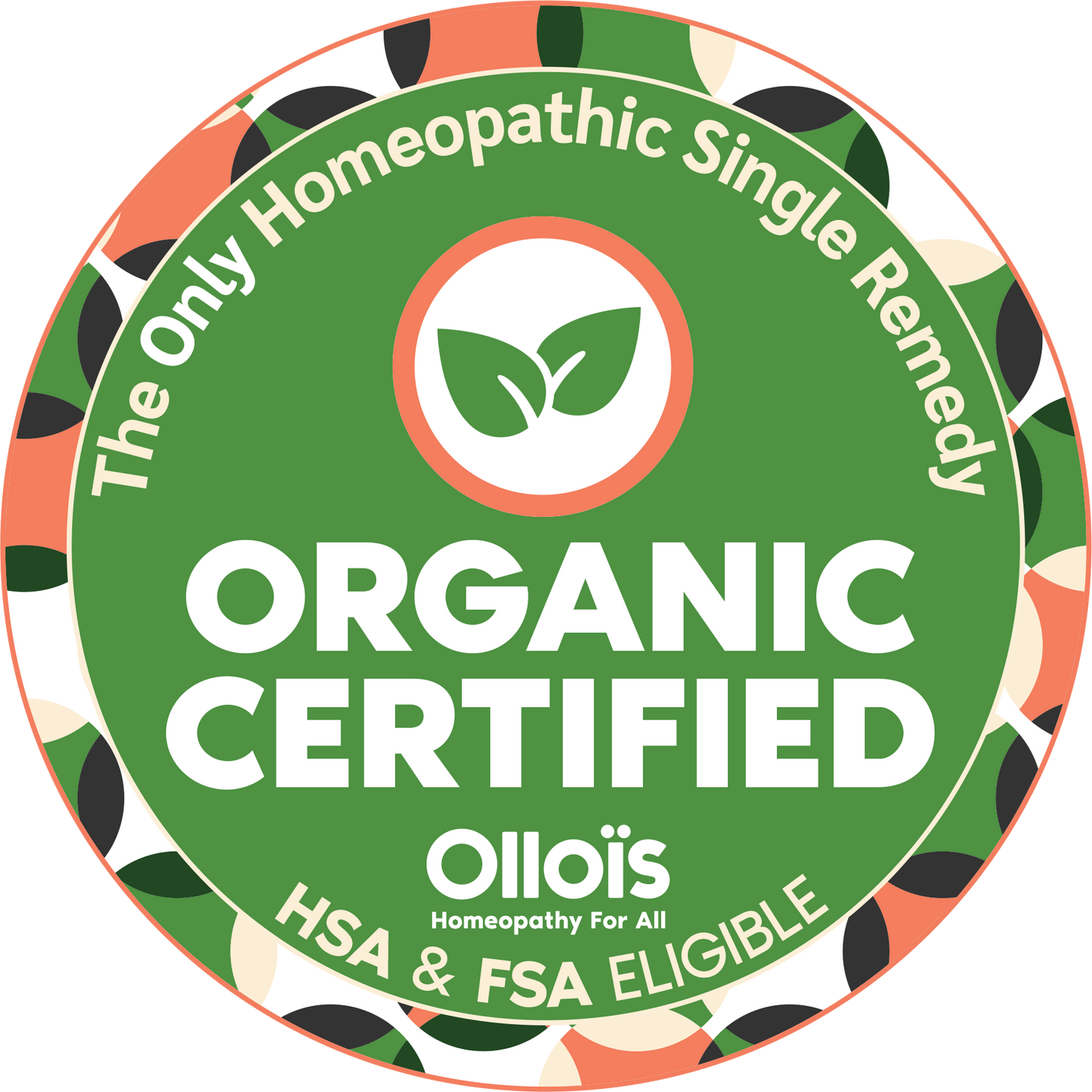 Olloïs Coffea Cruda 30C Vegan Organic kosher, 80 Pellets