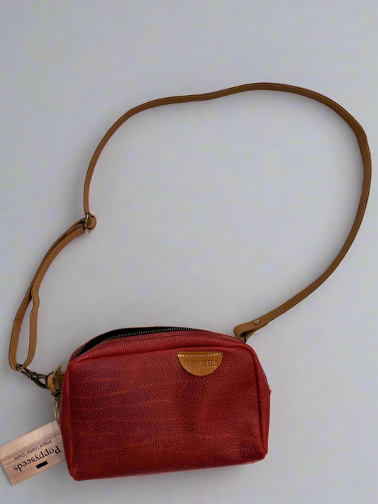 Cherry-Coke Leather Purse