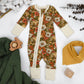 Organic Cotton Baby Pajamas 2-Way Zip Front Zipper Sleeper, Daisy