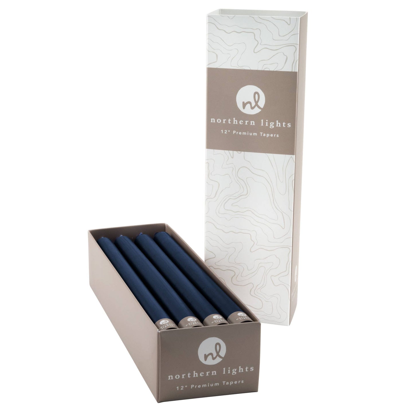 12" Tapers - 12pc Box: Stone