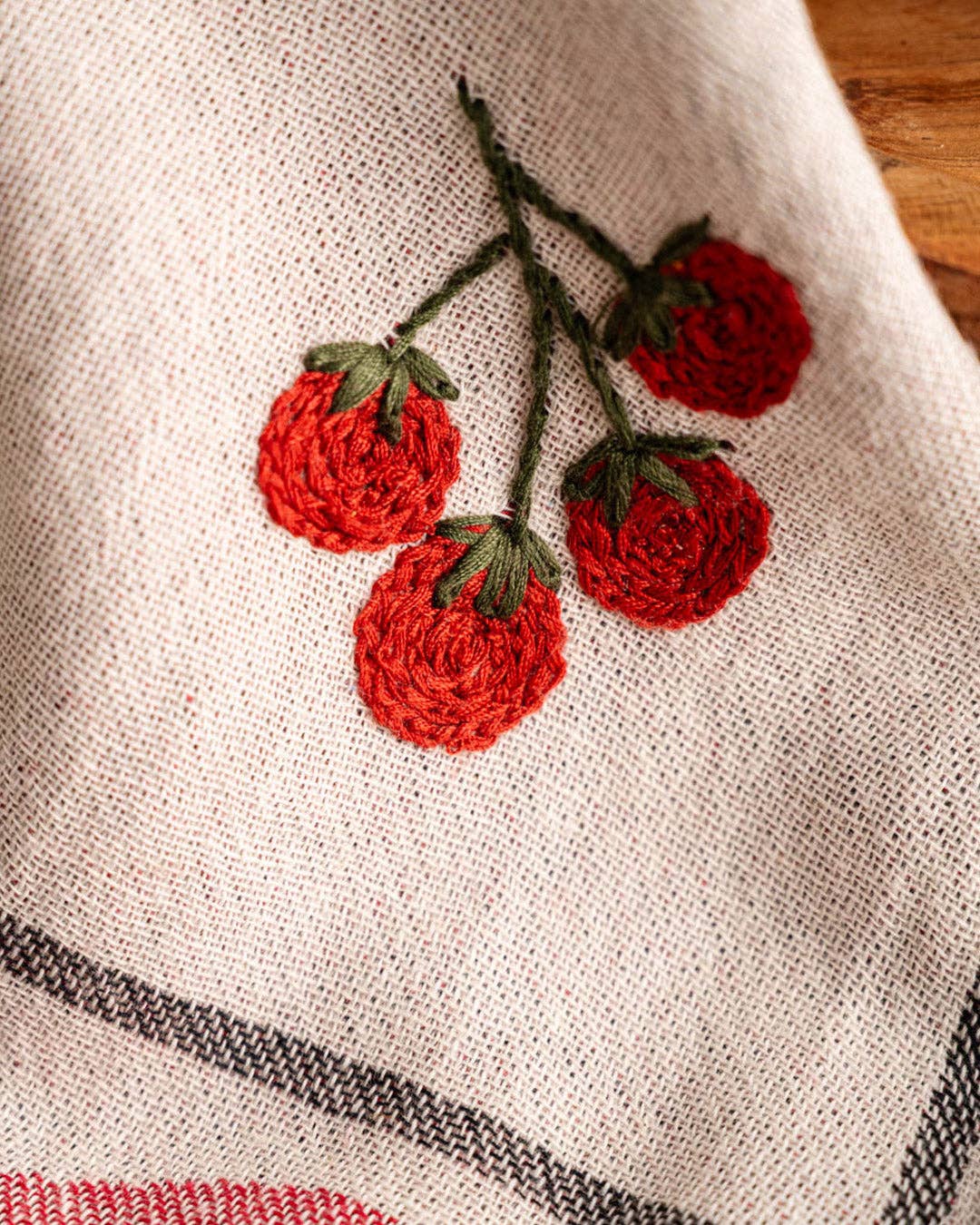 Tomato - Hand Stitched Kitchen Towel