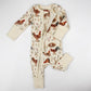 Organic Cotton Baby Pajamas 2-Way Zip Front Zipper Sleeper, Wheaton