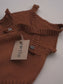 Sleeveless Knit Romper / Walnut