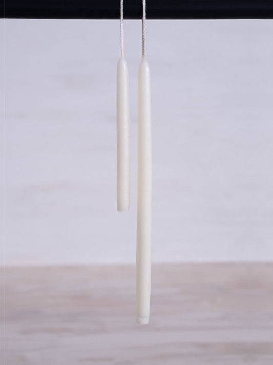 Skinny Tapered Candles - Off White: 6"