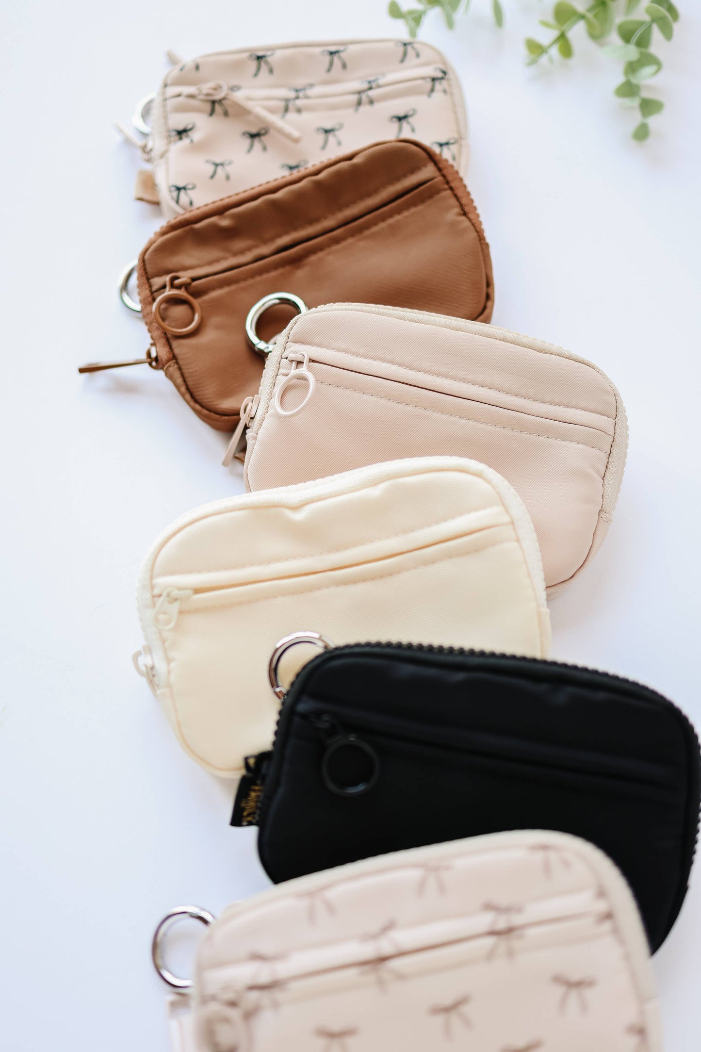 Keychain Wallet with Wrist Lanyard, Compact Card Holder