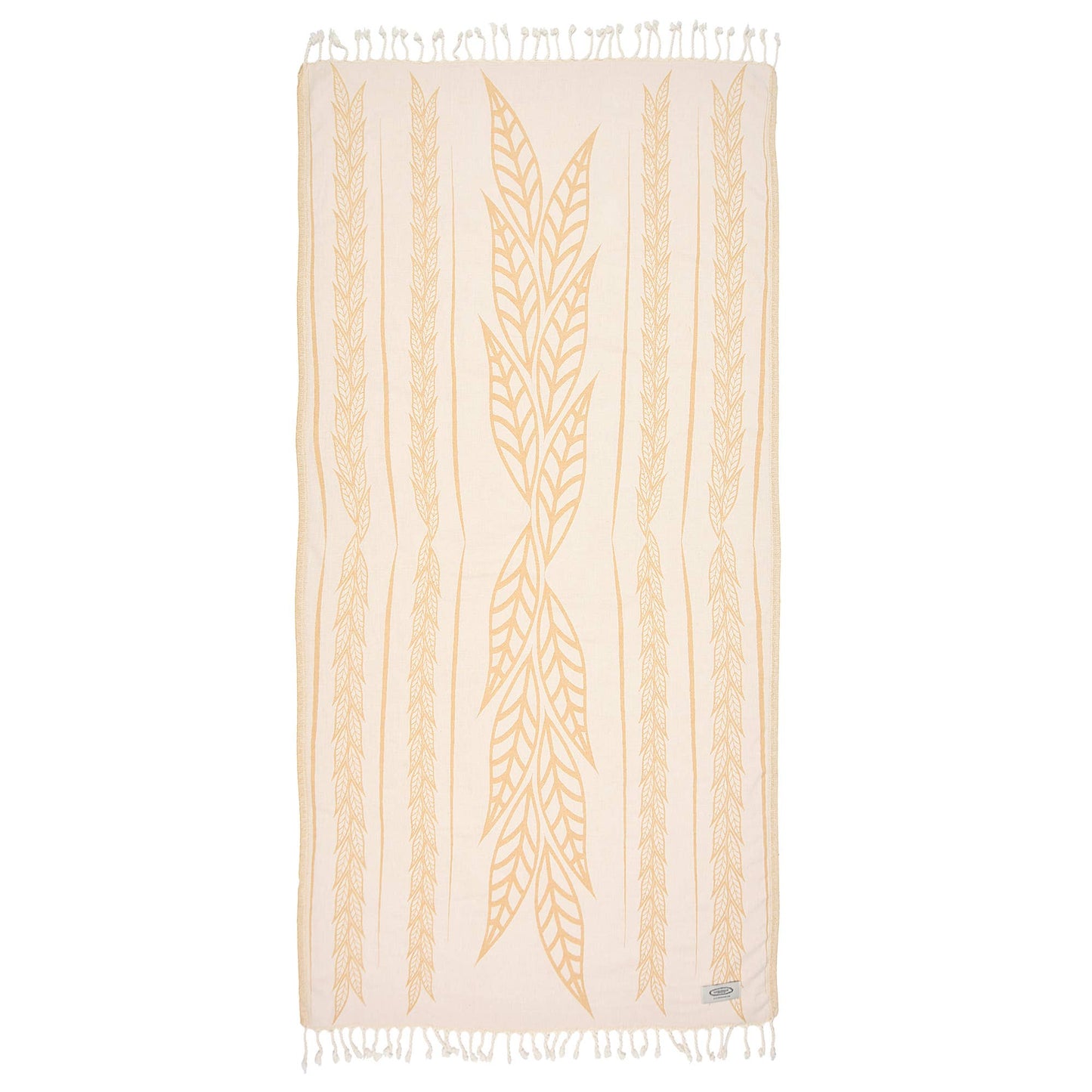 *Exclusive Wheat Leaves Peshtemal Pure Cotton Beach Towel