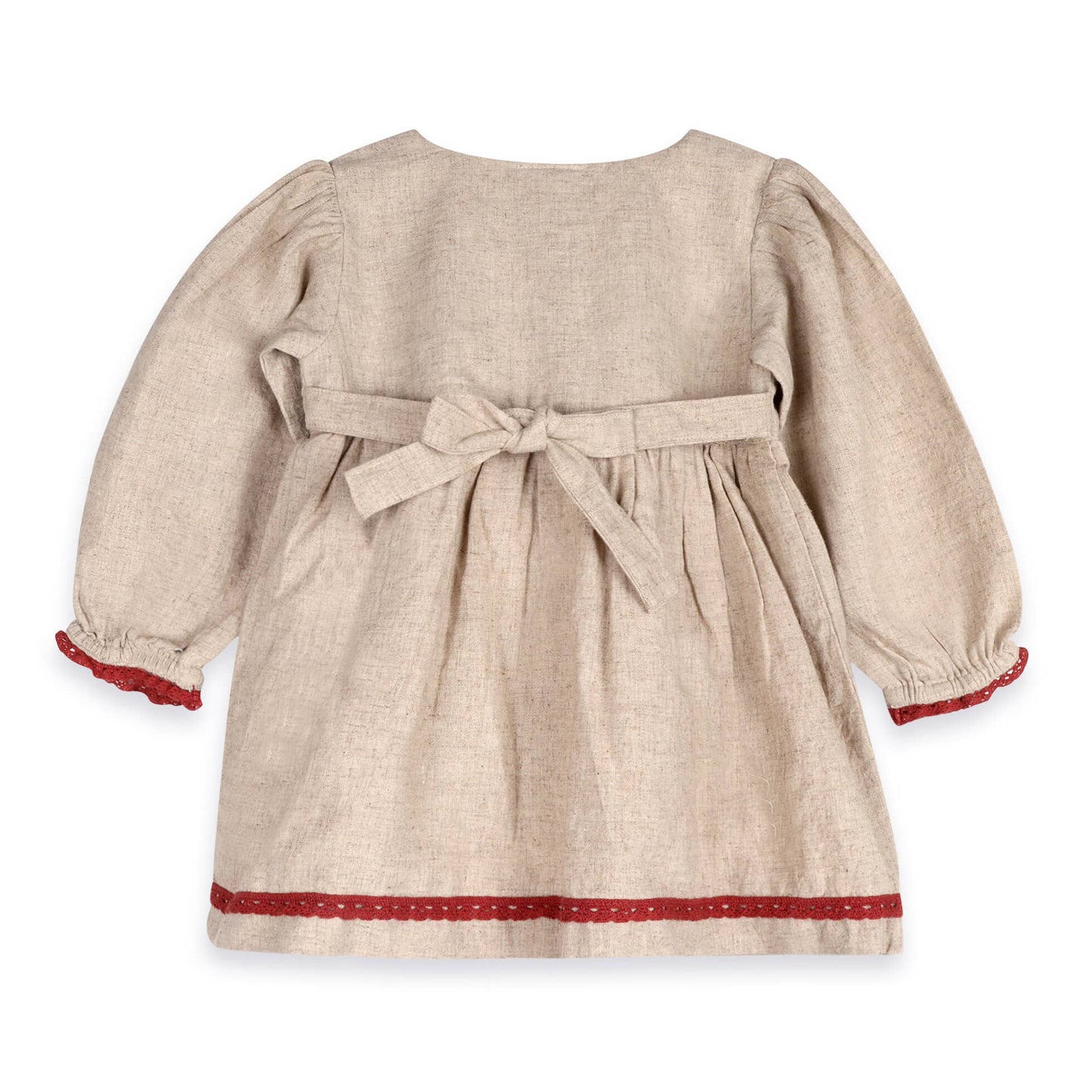 Ravello Embroidered Baby Dress & Bloomer (Linen Blend)