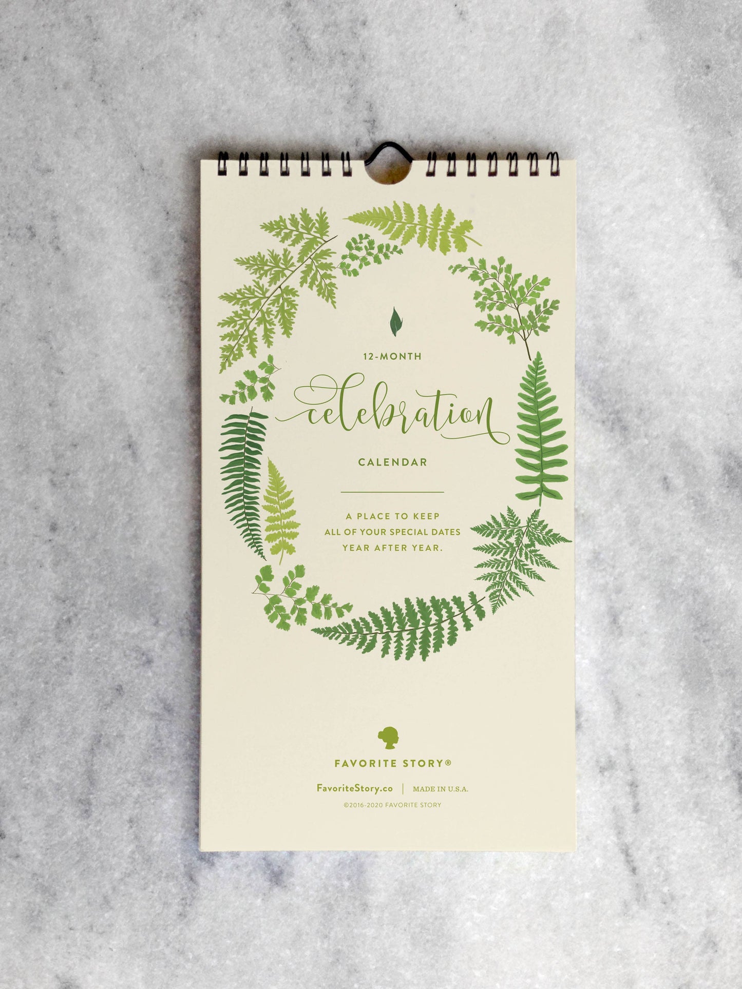 Fern Celebration Calendar | Perpetual Calendar