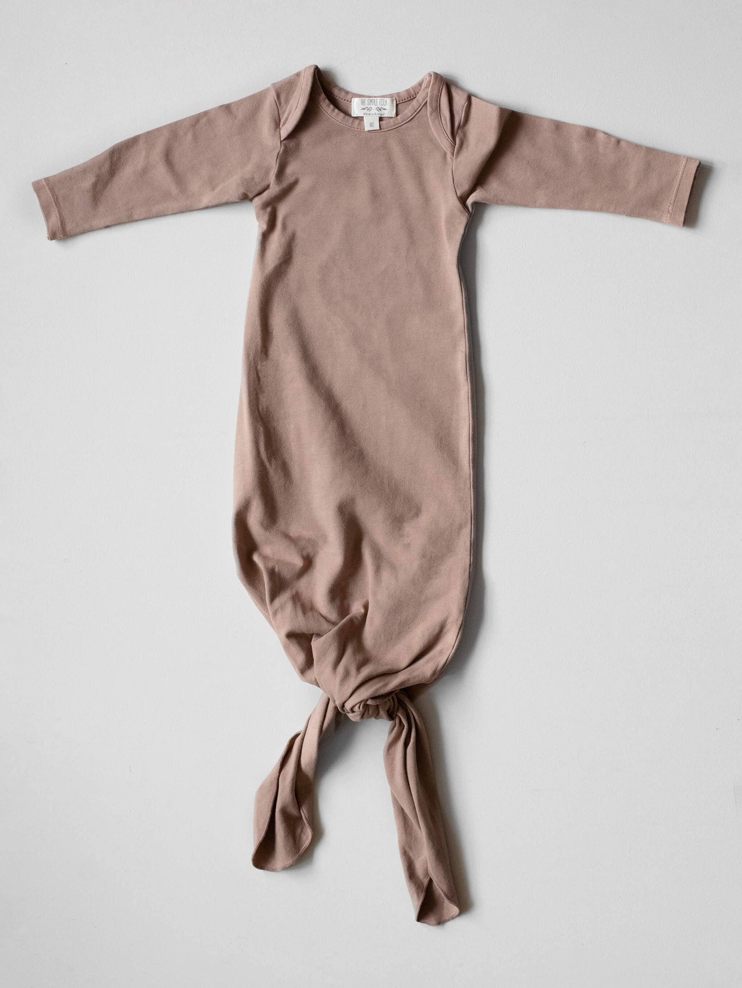 The Plant Dyed Sleep Gown: Almond / NB