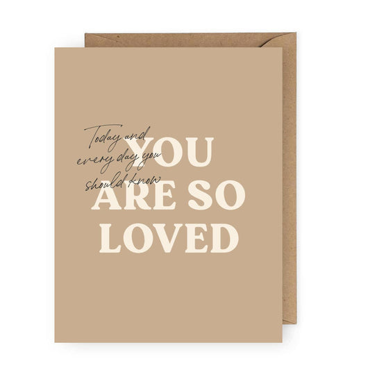 You are So Loved Greeting Card | Valentine's Day