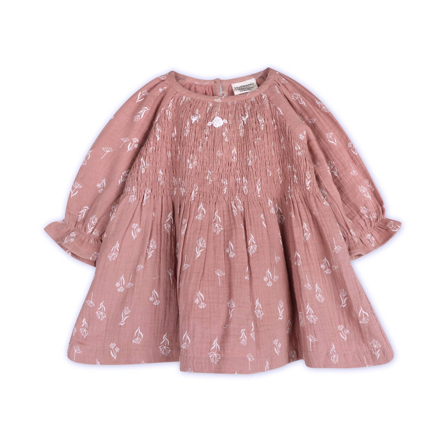 Evelina Floral Baby Dress & Bloomer Set (Organic Muslin)