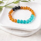 CHUNKY Baltic Amber Aromatherapy Bracelets: Raw Picture Jasper Cherry