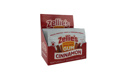 Zellie's Xylitol Dental Gum - Cinnamon 18ct Pouch