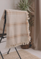 Soft Cream Farmhouse Throw Blanket & Bedspread