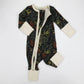 Organic Cotton Baby Pajamas 2-Way Zip Front Zipper Sleeper, Sage