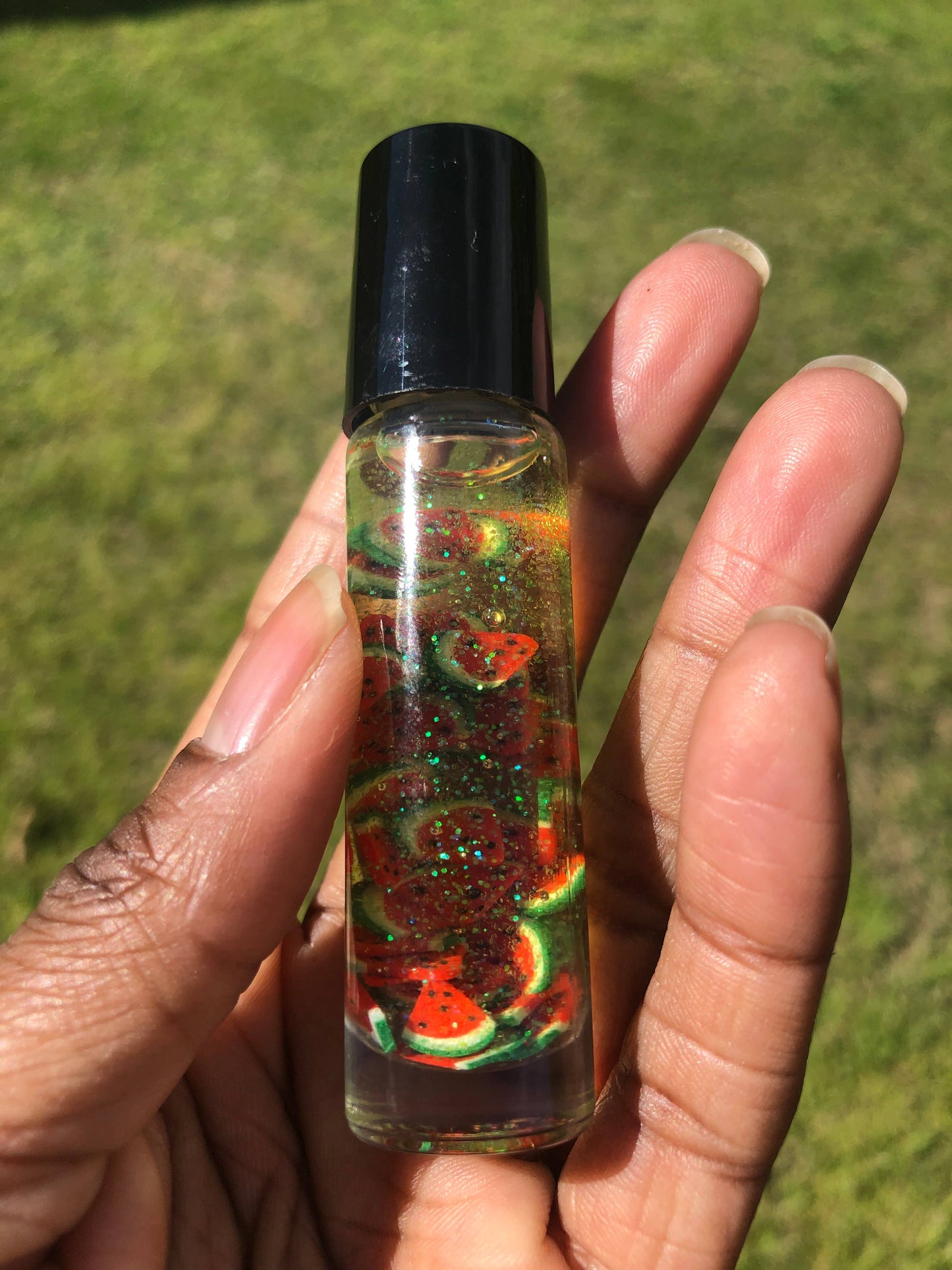 Juicy Fruit Lip Oil: Pink Glitter / Strawberry Juicy Fruit