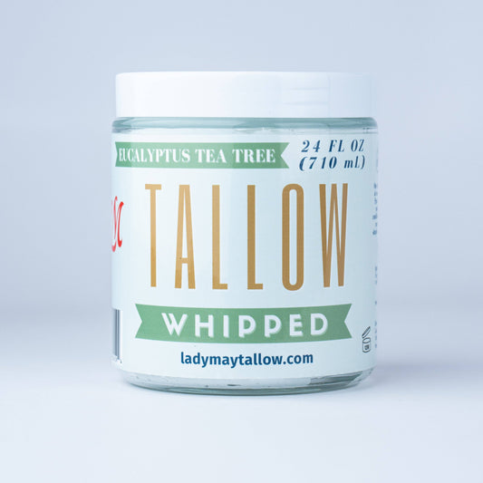 Eucalyptus Whipped Tallow | All Natural Moisturizer Size 2oz-24oz