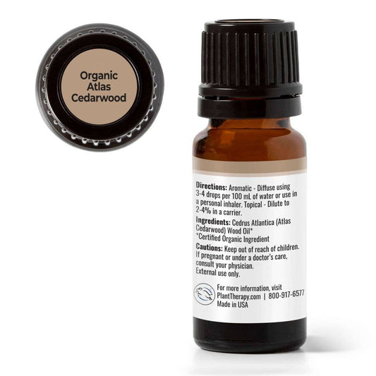 Organic Atlas Cedarwood Essential Oil 10 mL