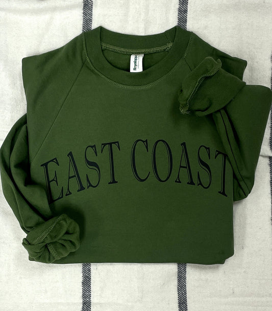 EAST COAST Graphic Sweatshirt Army Green/Black
