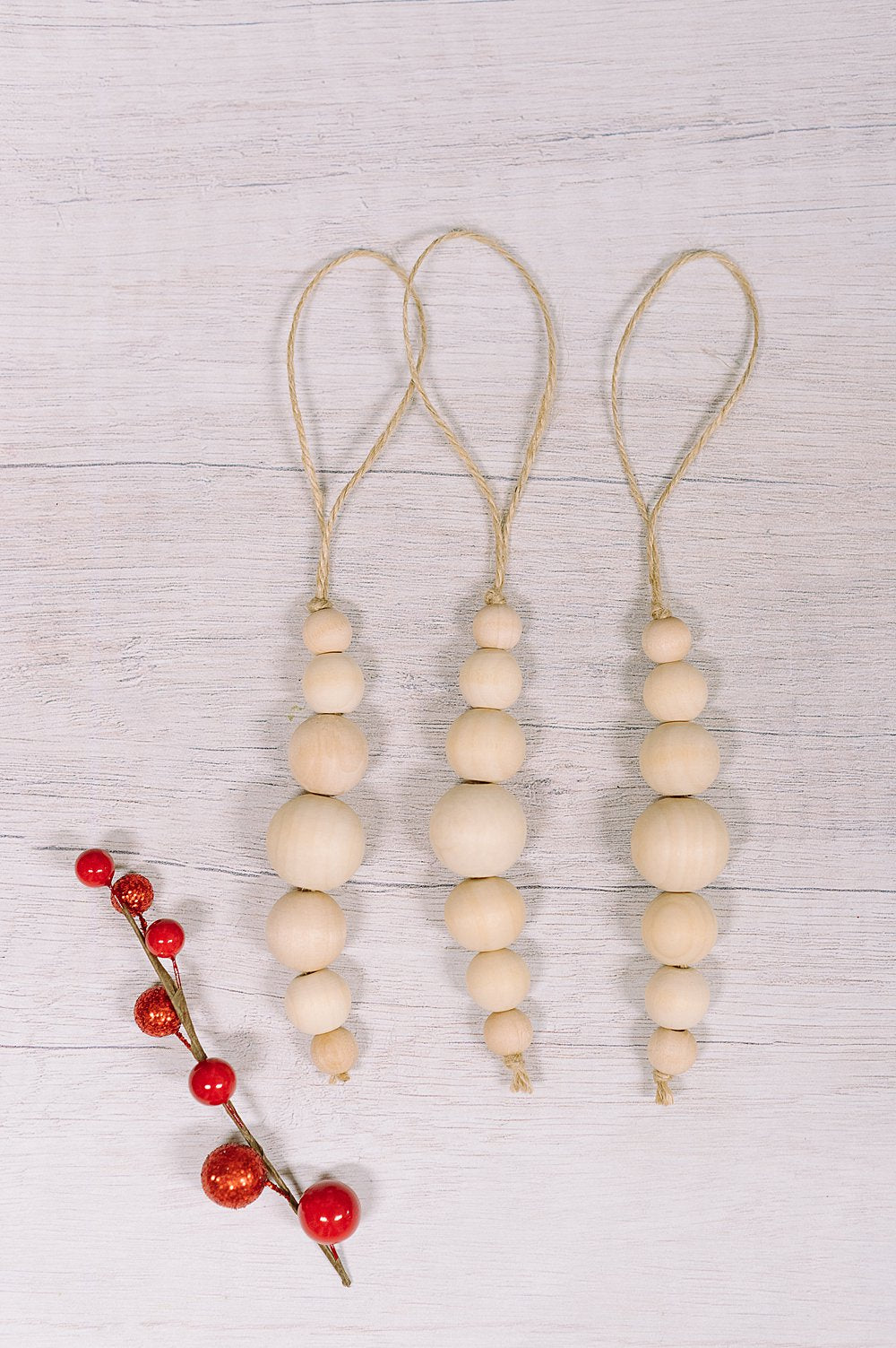 Wooden Bead Stocking Accessories/Ornaments