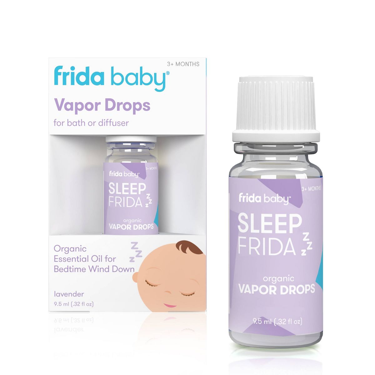 Frida Baby Natural Sleep Vapor Bath Drops for Bedtime Wind Down - 0.32 fl oz