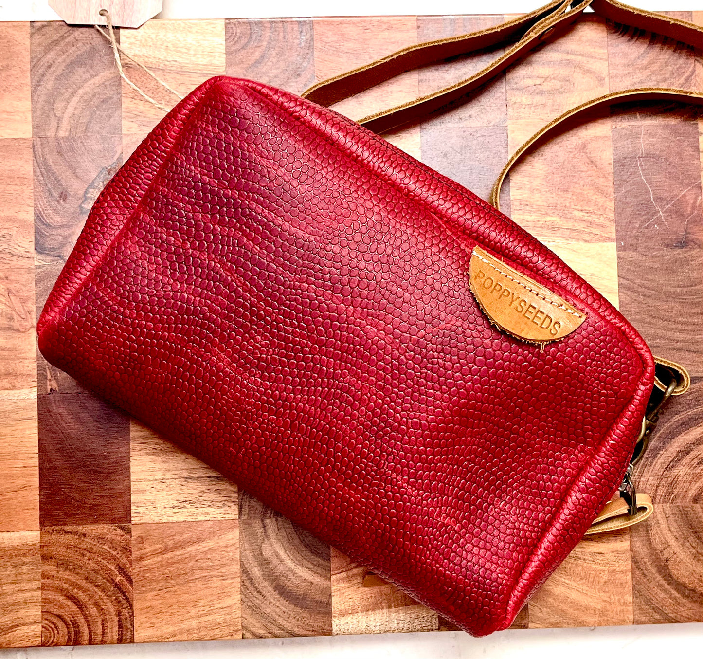 Cherry Leather Purse